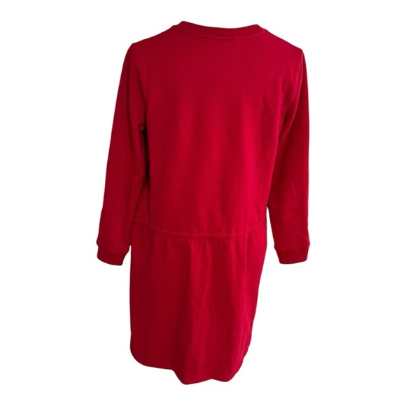 POLO RALPH LAUREN‎ Red Bear Fleece Dress Girl Size L XL Winter Drawstring Beret - Picture 3 of 8